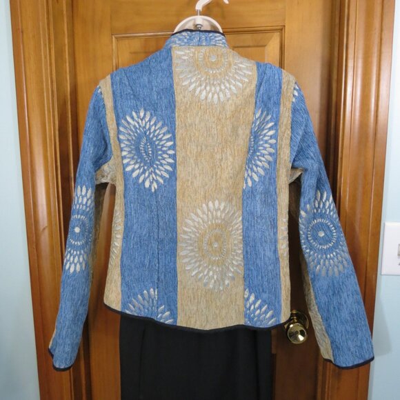 Irresistible Reversibles Blue & Gold Jacket/Blazer Size S/M - Picture 14 of 15